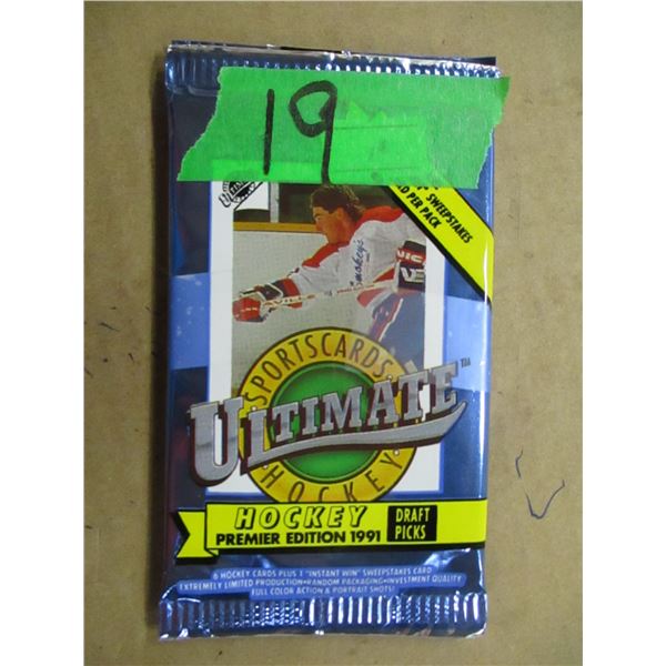 COLLECTIBLE:  1991 ULTIMATE DRAFT PICK HOCKEY CARDS (2 LOTS)