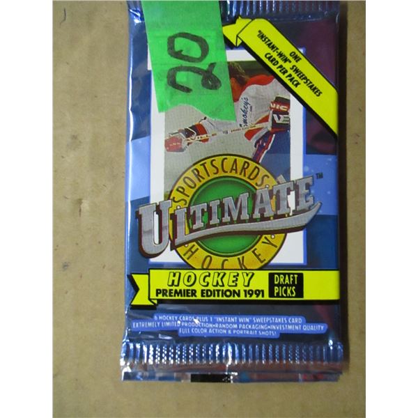 COLLECTIBLE:  1991 ULTIMATE DRAFT PICK HOCKEY CARDS (2 LOTS)