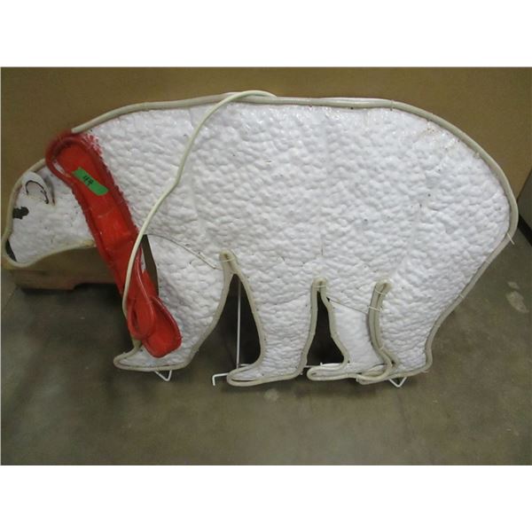 TIN POLAR BEAR ORNAMENT
