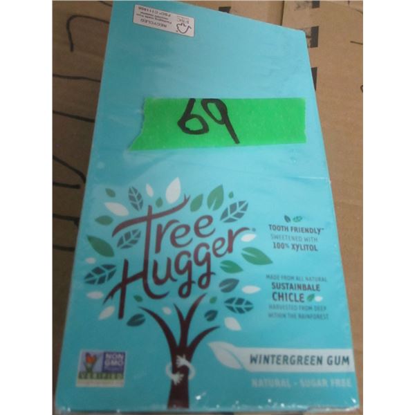 SHELF PULLS (AS IS):  WINTERGREEN GUM (APPROX 120 STICKS) - BOX