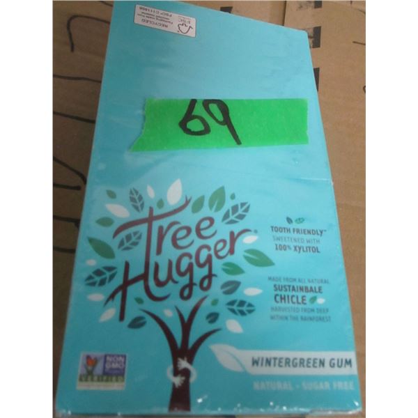 SHELF PULLS (AS IS):  WINTERGREEN GUM (APPROX 120 STICKS) - BOX