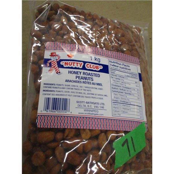 HONEY ROASTED PEANUTS (1KG) - PER BAG
