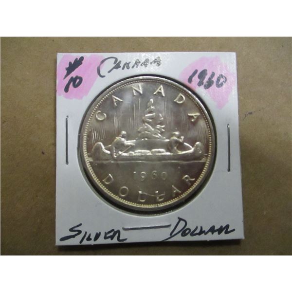 1960 BU CANADA SILVER DOLLAR