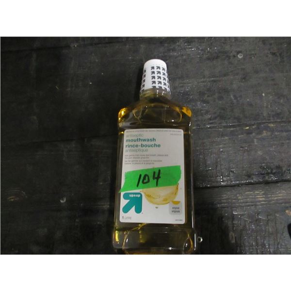 SHELF PULLS (AS IS):  REGULAR MOUTHWASH (1 LITRE) - BOTTLE