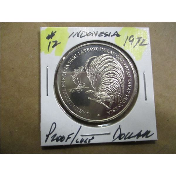 1972 PROOF INDONESIA DOLLAR