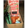 Image 1 : BOX C/W CHRISTMAS DECORATIONS, ETC