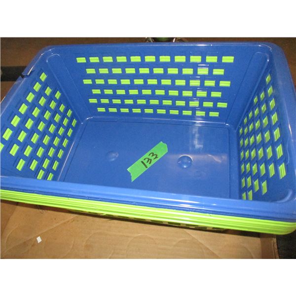 FREIGHT DAMAGE (AS IS):  APPROX. 7 PLASTIC BASKETS