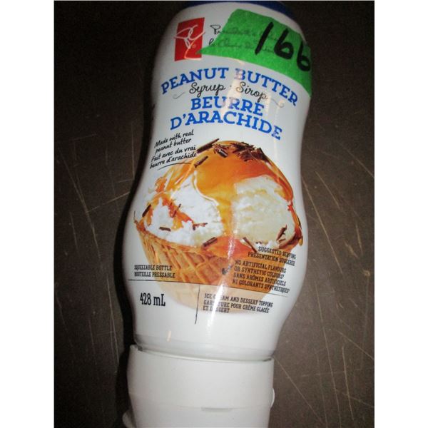 SHELF PULLS (AS IS);  PEANUT BUTTER SYRUP (428 ML) - BOTTLE
