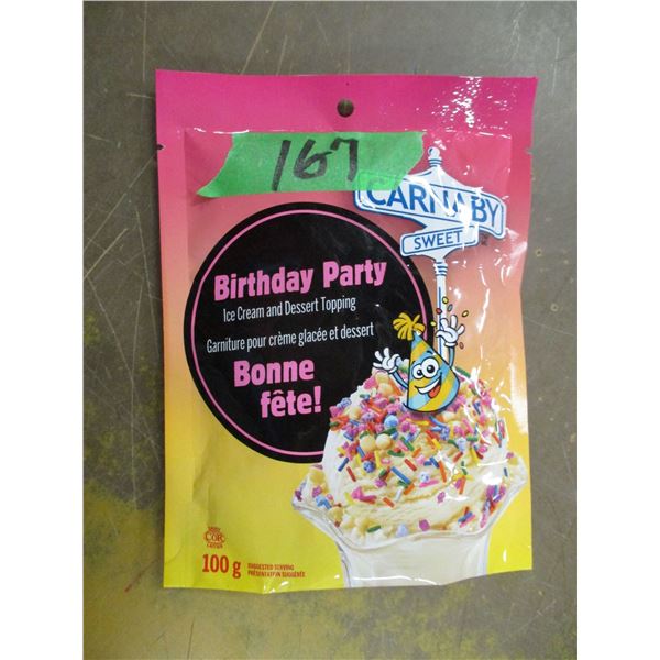 SHELF PULLS (AS IS);  BIRTHDAY DECORATIONS (100G) - PACKAGE