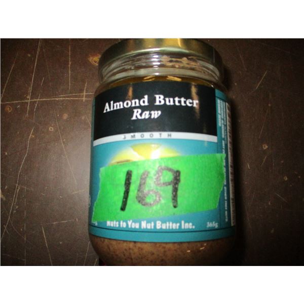 SHELF PULLS (AS IS):  ALMOND CREAMY RAW BUTTER (365G) - JAR