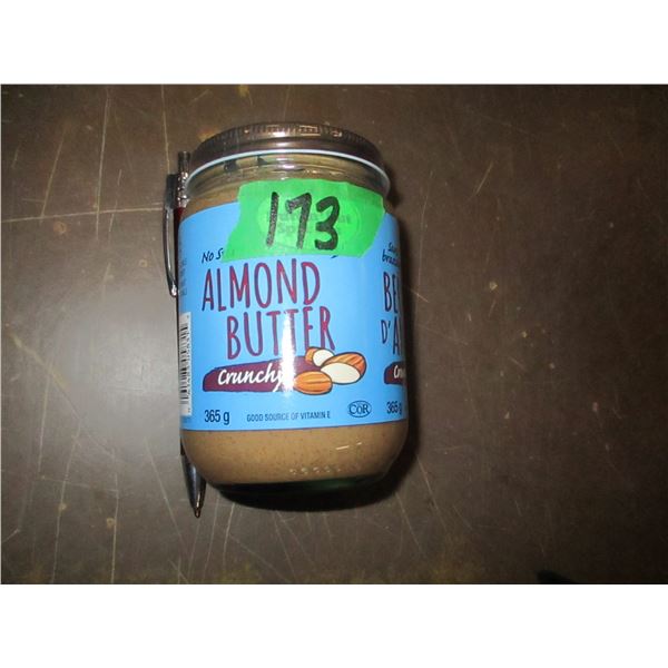 SHELF PULLS (AS IS):  CRUNCH ALMOND BUTTER (365G) - JAR