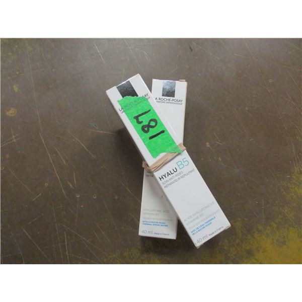 SHELF PULLS (AS IS);  HYALU B5 - 2 BOTTLES