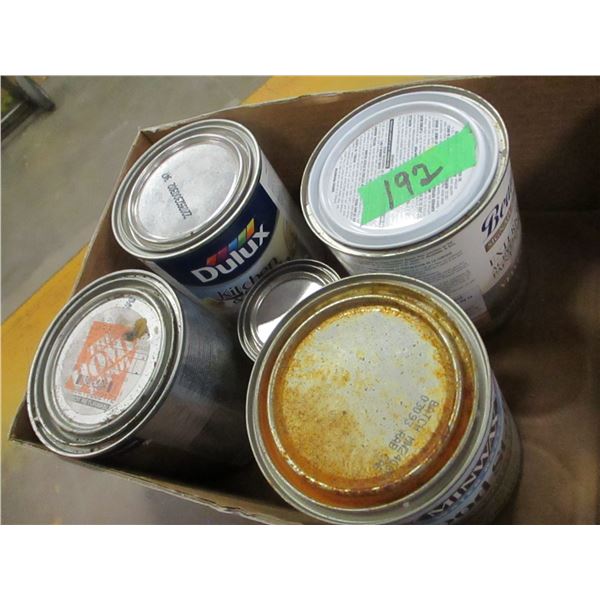 5 CANS ASSORTED PAINTS