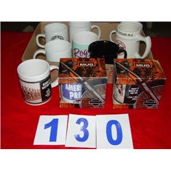 BOX LOT OF COFFEE MUGS