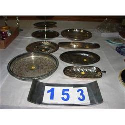 (8) SILVER PLATED PIECES