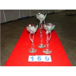 (3) CANDLESTICK HOLDERS
