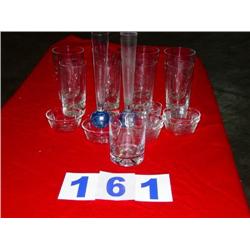 BOX LOT OF 18 GLASSES