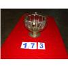 Image 1 : GLASS AND METAL BOWL