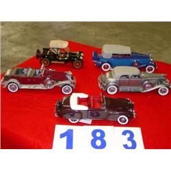 (5) COLLECTOR CAR MODELS
