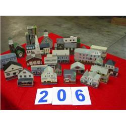 BOX LOT OF WOODEN HOMES