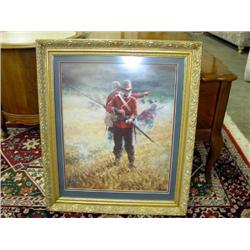 FRAMED AND MATTED ZULU PRINT