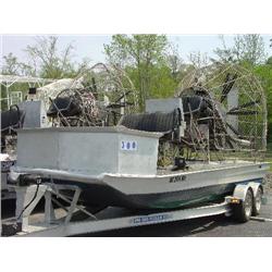 AIRBOAT #18 VIN/NC2414WN W/TRAILER #305 VIN/MONP10Y10111687
