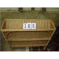 WICKER BOOK SHELF