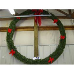 LARGE LIGHTED CHRISTMAS WREATH
