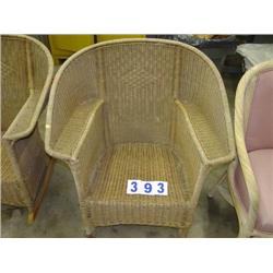 WICKER ARM CHAIR