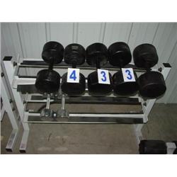 DUMBELLS WITH RACK