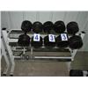 Image 1 : DUMBELLS WITH RACK