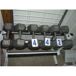 DUMBELLS WITH RACK