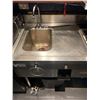 Image 3 : QUEST STAINLESS STEEL COMMERCIAL SINGLE BASIN HAND-WASH BAR SINK WITH HAND-WASH STATION APPROX.