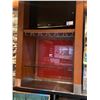 Image 3 : STAINLESS STEEL 2 TIER COMMERCIAL GLASS SHELF BACK BAR APPROX. 58"W X 20"D X 48"H WITH TWO
