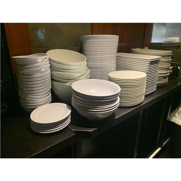 ASSORTED WHITE COMMERCIAL DISHWARE
