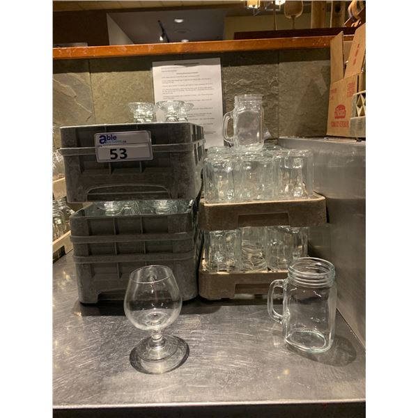 ASSORTED COMMERCIAL GLASSWARE