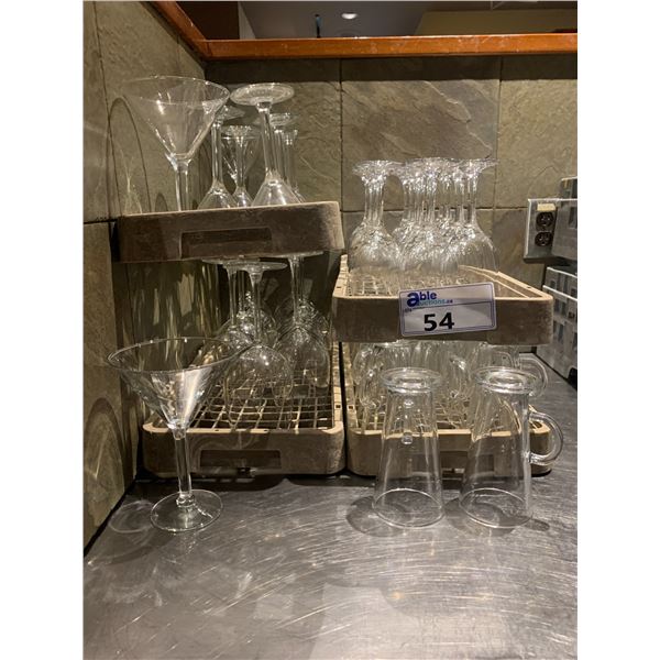 ASSORTED COMMERCIAL GLASSWARE