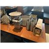 Image 1 : ASSORTED COMMERCIAL STAINLESS STEEL INSERTS, POTS, COLANDERS, WHIPPING CREAM CANISTERS & A GREASE
