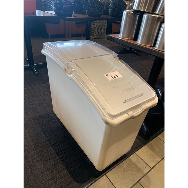 CONTINENTAL COMMERCIAL MOBILE FLOUR BIN WITH LID