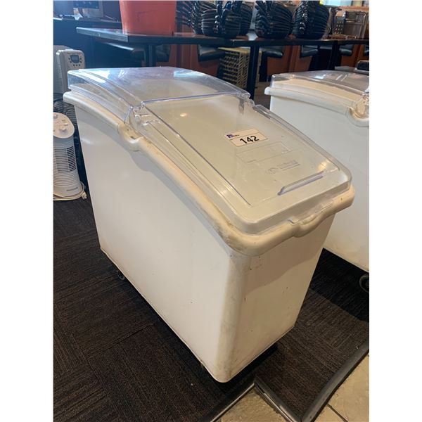 CONTINENTAL COMMERCIAL MOBILE FLOUR BIN WITH LID