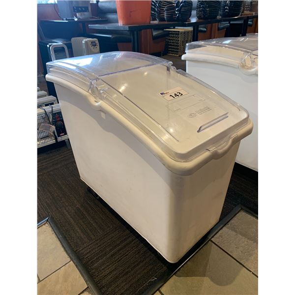 CONTINENTAL COMMERCIAL MOBILE FLOUR BIN WITH LID