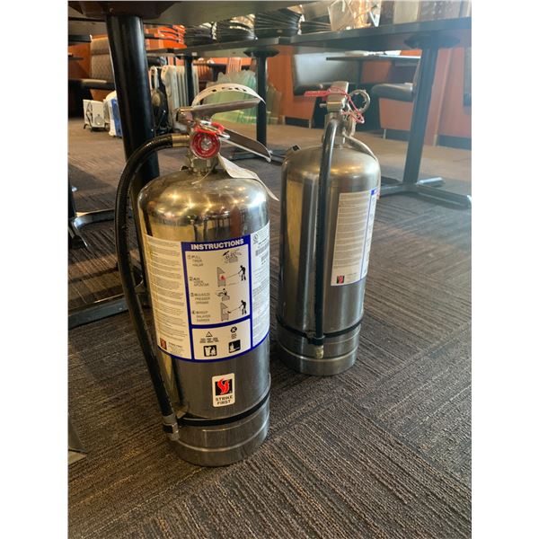 PAIR OF STRIKE FIRST COMMERCIAL FIRE EXTINGUISHERS
