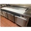 Image 2 : STAINLESS STEEL COMMERCIAL 3 DOOR REFRIGERATED SALAD/SANDWICH PREPARATION STAND