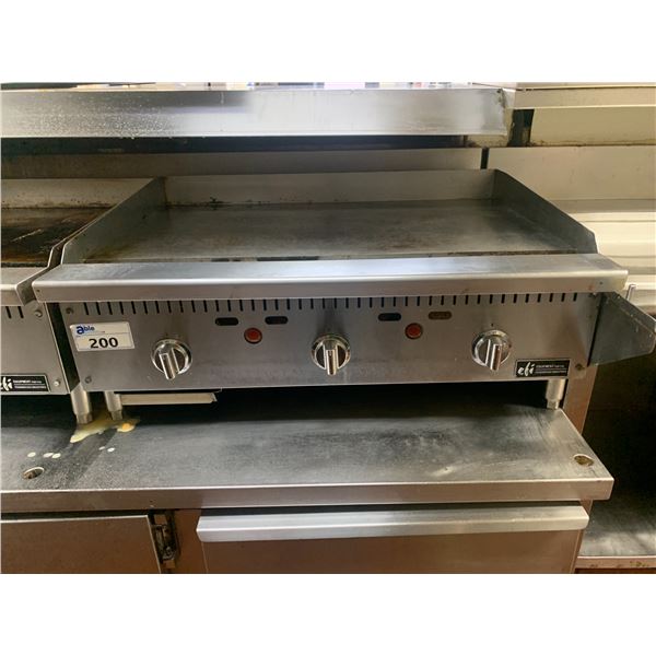 EFI STAINLESS STEEL COMMERCIAL 36" NATURAL GAS GRIDDLE