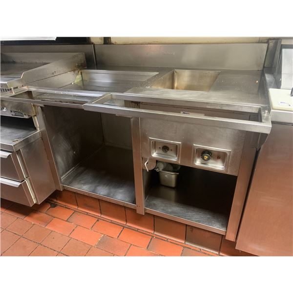 TERMINAL STAINLESS STEEL COMMERCIAL WARMER APPROX. 4'W X 39"D X 3'H