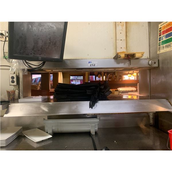 STAINLESS STEEL COMMERCIAL DUAL FOOD WARMER APPROX. 54"W X 36"D & 53"W X 17"D