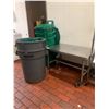 Image 1 : MOBILE STAINLESS STEEL COMMERCIAL EQUIPMENT STAND WITH WHEEL LOCKS APPROX. 3'W X 2'D X 2'H,
