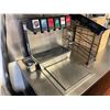 Image 2 : BLACK 4 DOOR 6 STATION STAINLESS STEEL 84"W X 30"D X 36"H COMMERCIAL BEVERAGE STATION WITH ICE BASIN