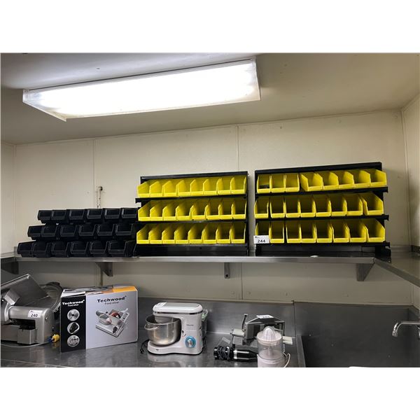 8 COMMERCIAL MULTI TIER PLASTIC BIN SORTING SYSTEMS