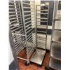 Image 1 : 7 TIER STAINLESS STEEL COMMERCIAL MOBILE HANGING RACK